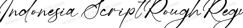 Indonesia Script Rough Regular字体转换